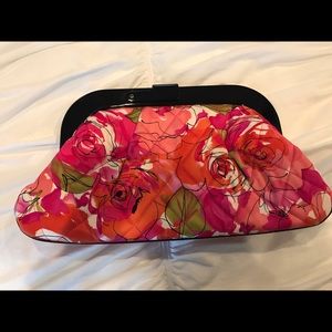 Vera Bradley Silk Pink Floral Clutch