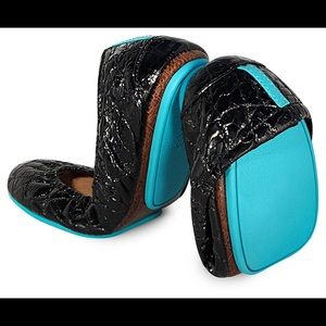 Obsidian Black Patent Leather Tieks | Size 7