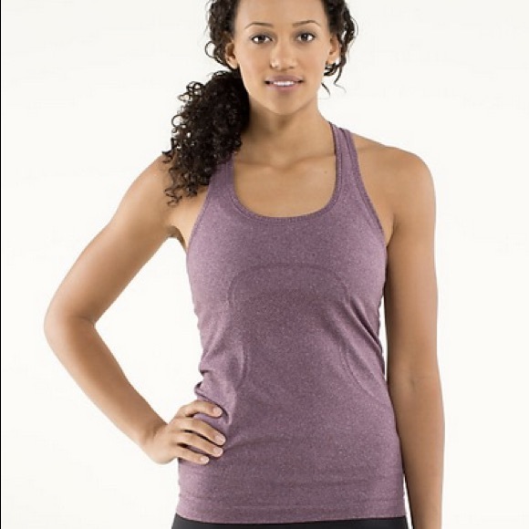 lululemon athletica Tops - Lululemon Run Swiftly Tech Tank Heathered Bordeaux