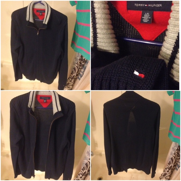 Tommy Hilfiger Other - Tommy Hilfiger men's large jacket cotton navy