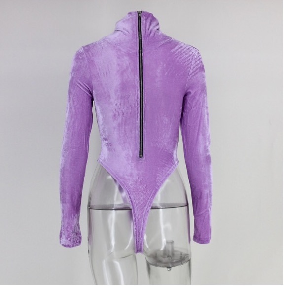 NEW! Velvet Bodysuit - Picture 2 of 6