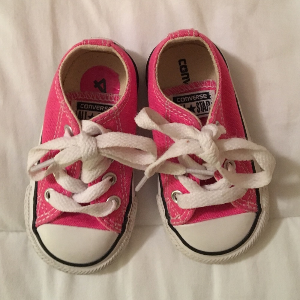Baby pink converse