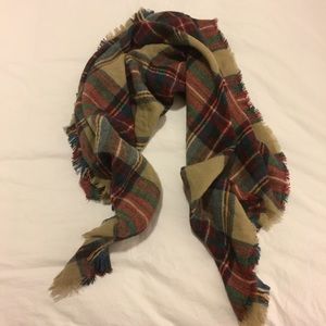 Plaid Blanket Scarf