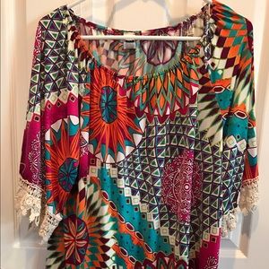 Boutique brand polyester tunic