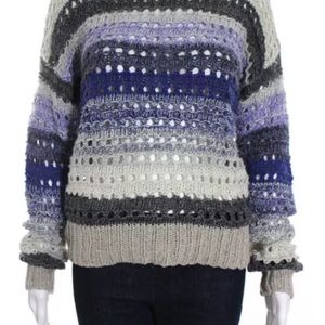 Pristine Joie Purple/Ivory Sweater - Large