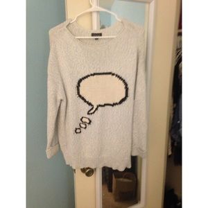 Topshop speech bubble sweater