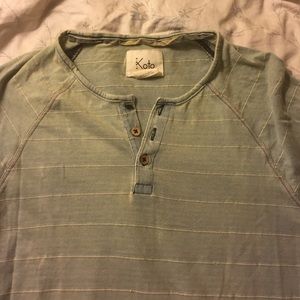 koto striped button shirt