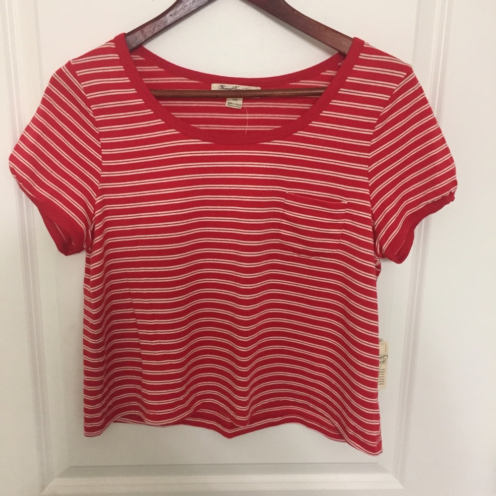 🌼Spring Sale🌼 F21 Red/White Stripe Crop Top