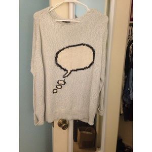 Topshop speech bubble sweater