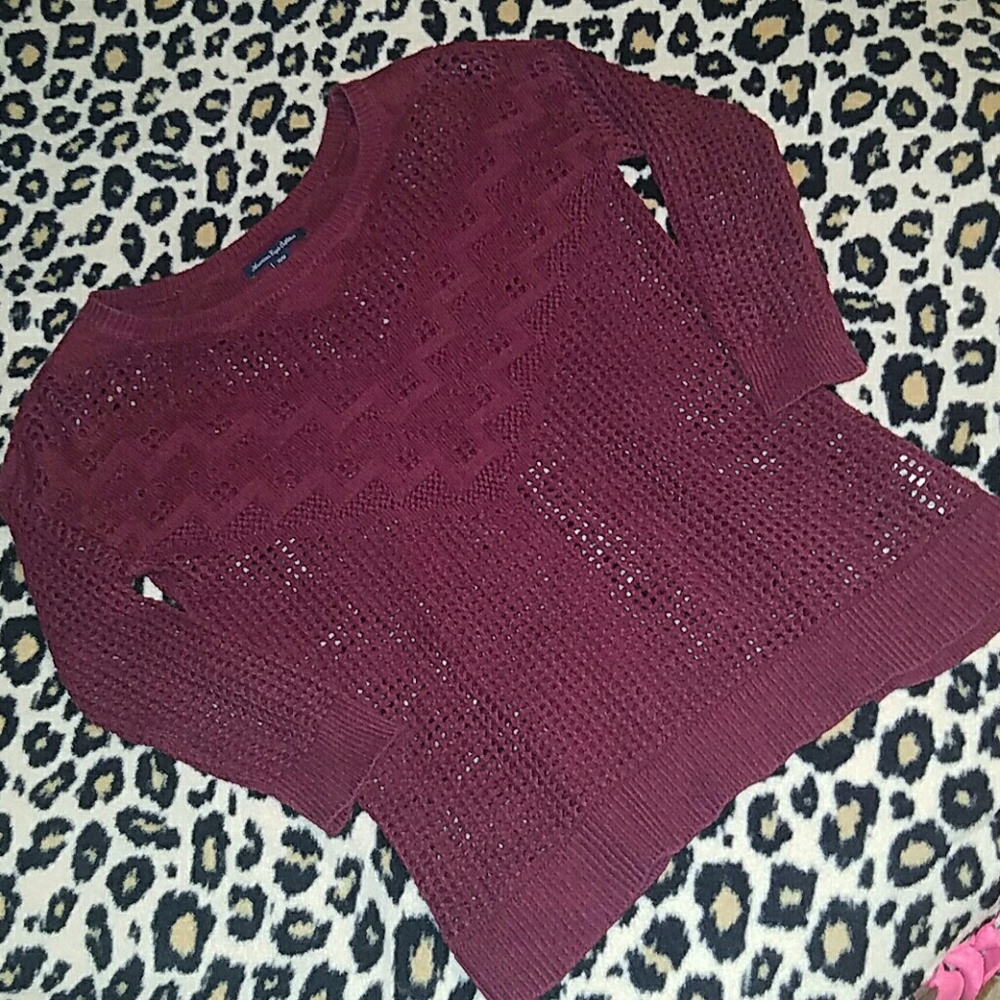 Burgundy sweater