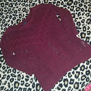Burgundy sweater