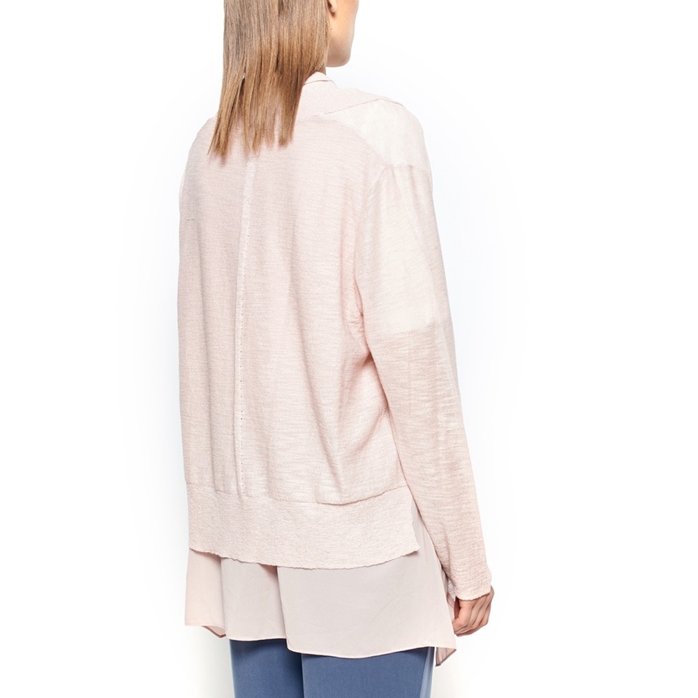 CHIFFON TRIM CARDIGAN Plus Size - Picture 6 of 7