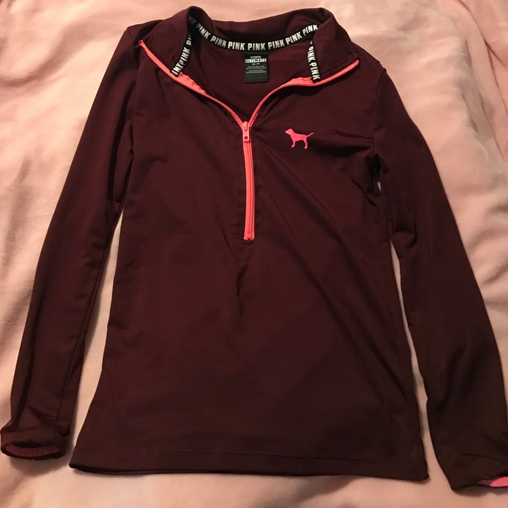 Pink ultimate half zip