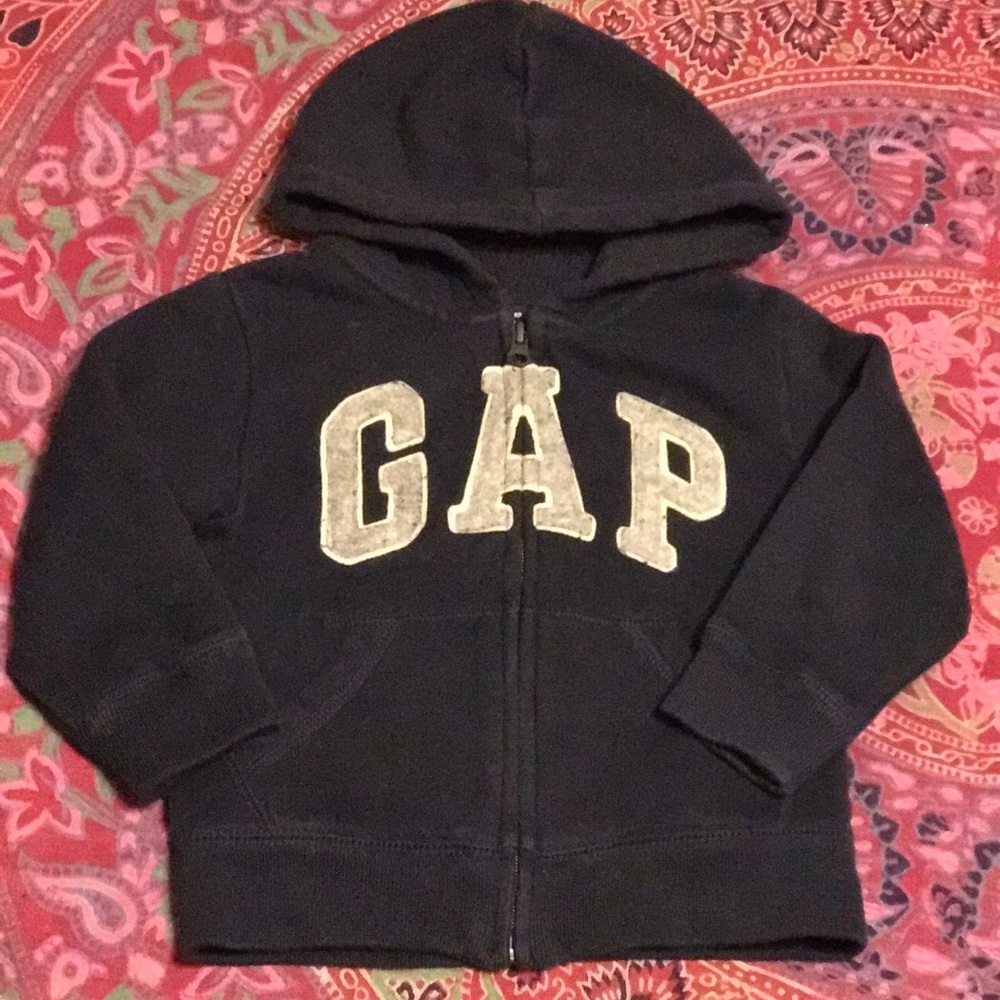 GAP navy blue zip-up hooded jacket/hoodie.
