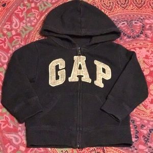 GAP navy blue zip-up hooded jacket/hoodie.