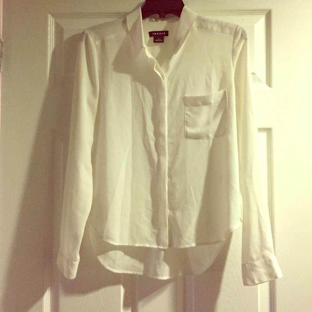 Trouve white blouse, size Small