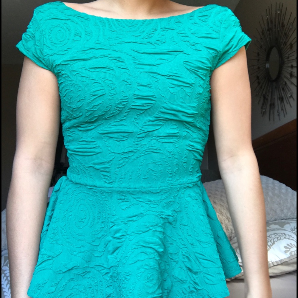 Arden B peplum shirt