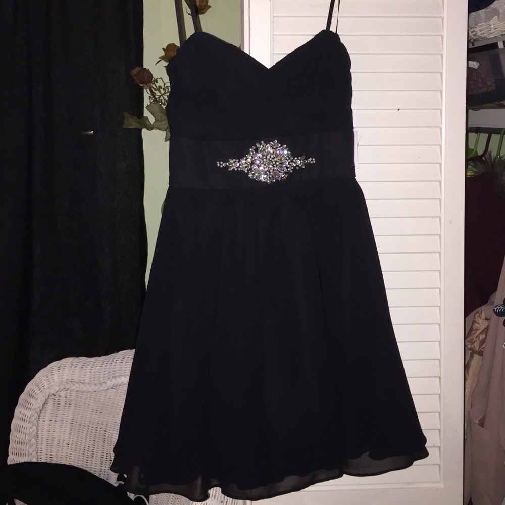 Navy blue homecoming/party dress.