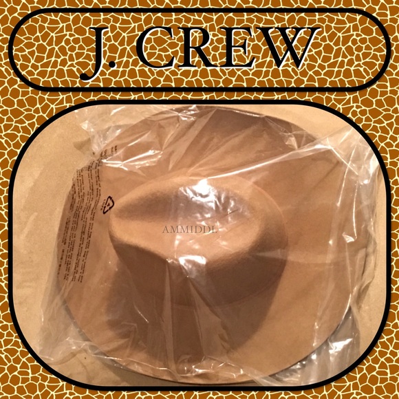 🆕Wide Brimmed Italian Wool Hat in Camel - Picture 4 of 4