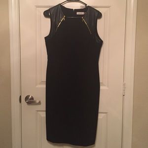 Calvin Klein Sheath Dress w/ Zipper detail