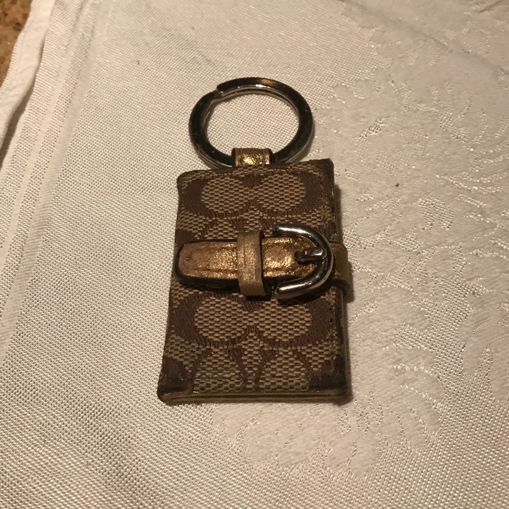 Coach "booklet" keychain