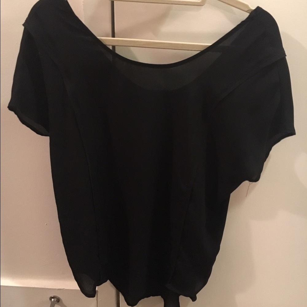 Buttons Open Round Neck Top
