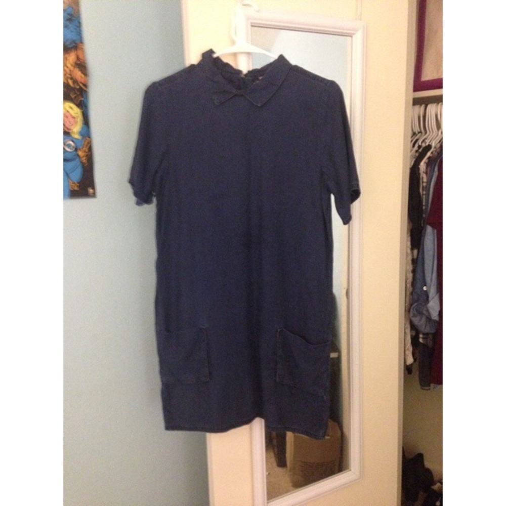 Topshop moto denim dress