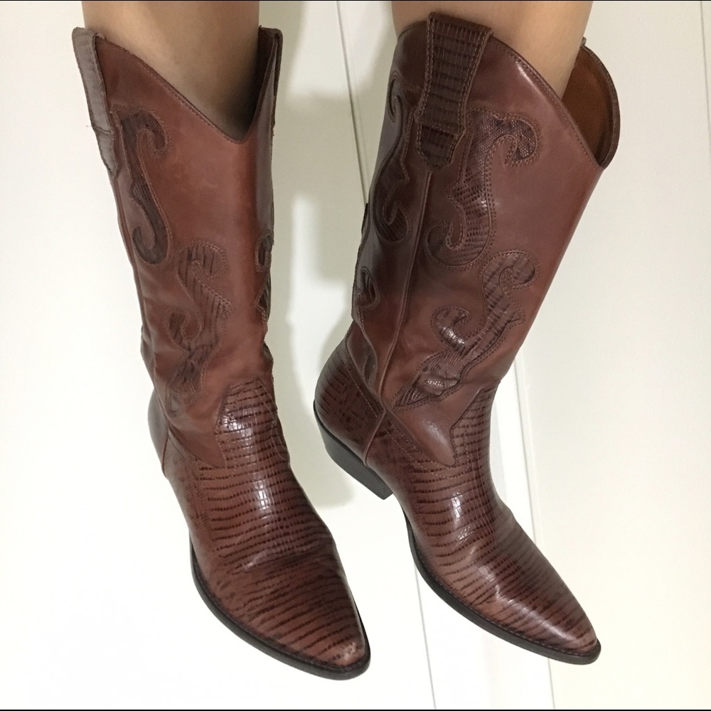 Brown western Boots