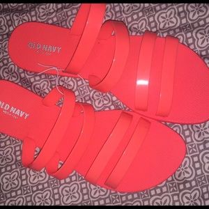 Bright Pink Jelly Sandals