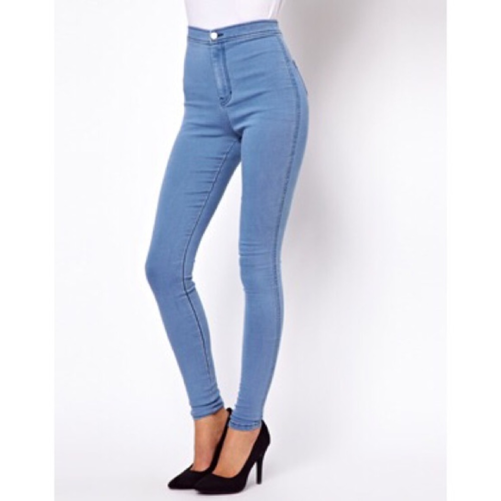 GJG DENIM High Rise Blue Jeggings