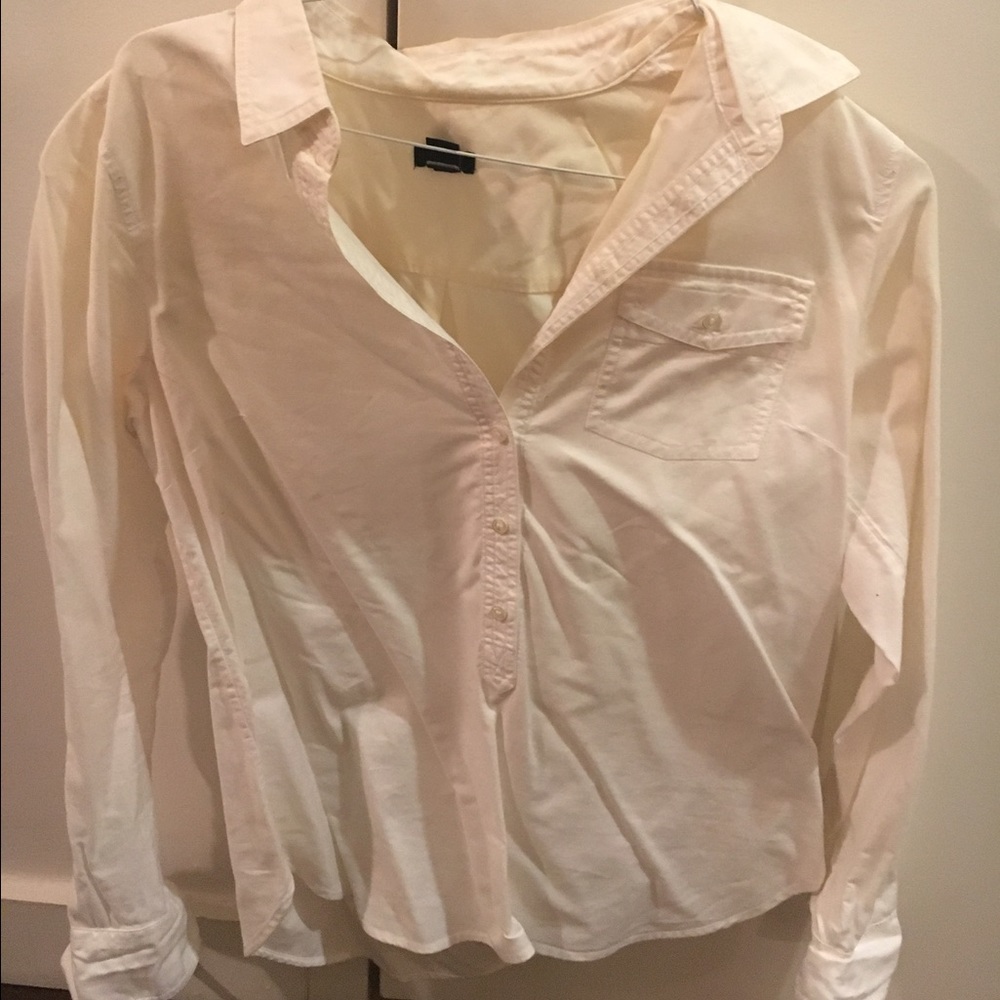 JCrew Half Button Down