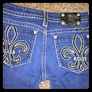 Miss Me, Boot cut, blue denim jeans, 30 X 35, rhin