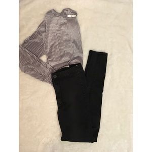 Bullhead Black Ultra High Rise Skinniest Jeans