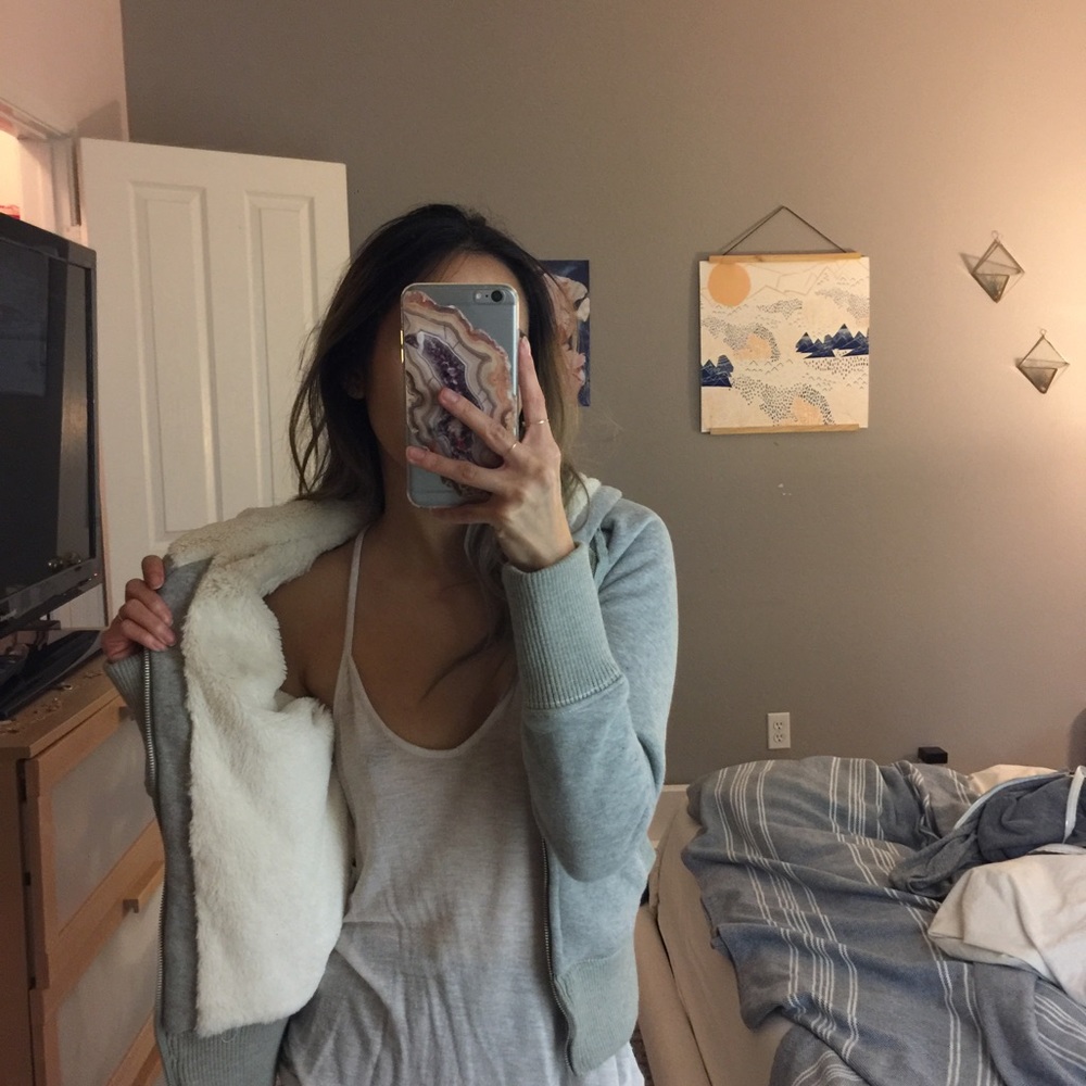 Thick Hooded Fur Sweater