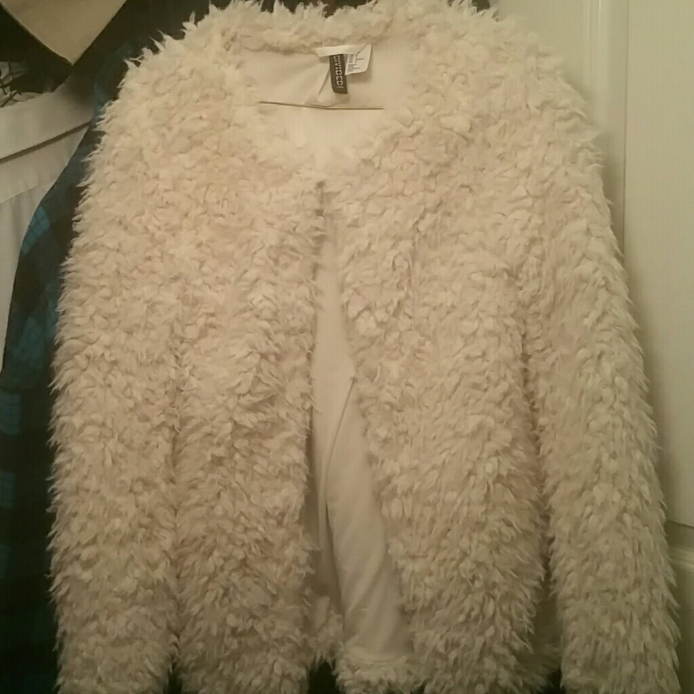 Cream Shag Jacket