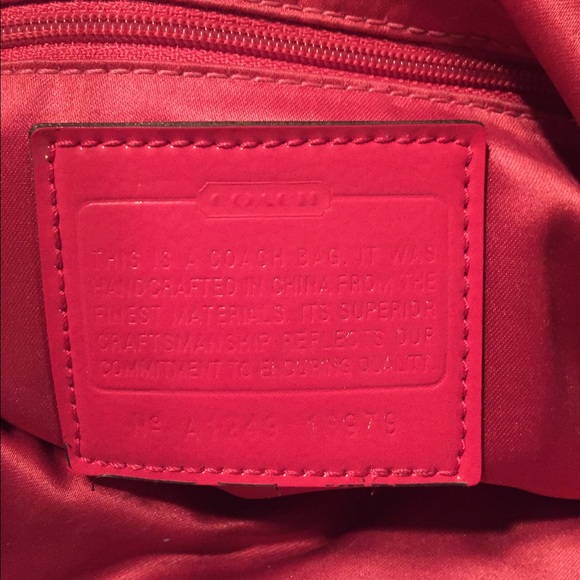 Hot Pink Signature Coach Bag - Picture 7 of 8