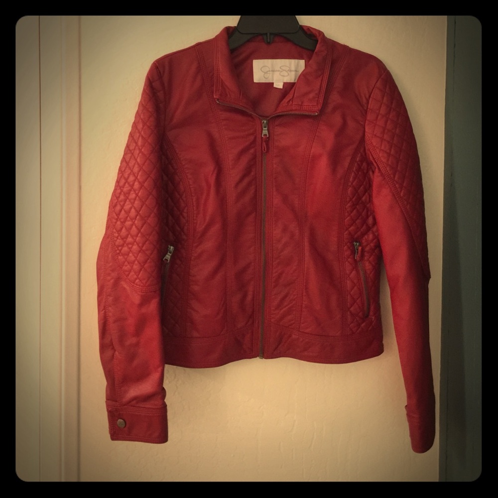 NWOT Faux leather jacket!