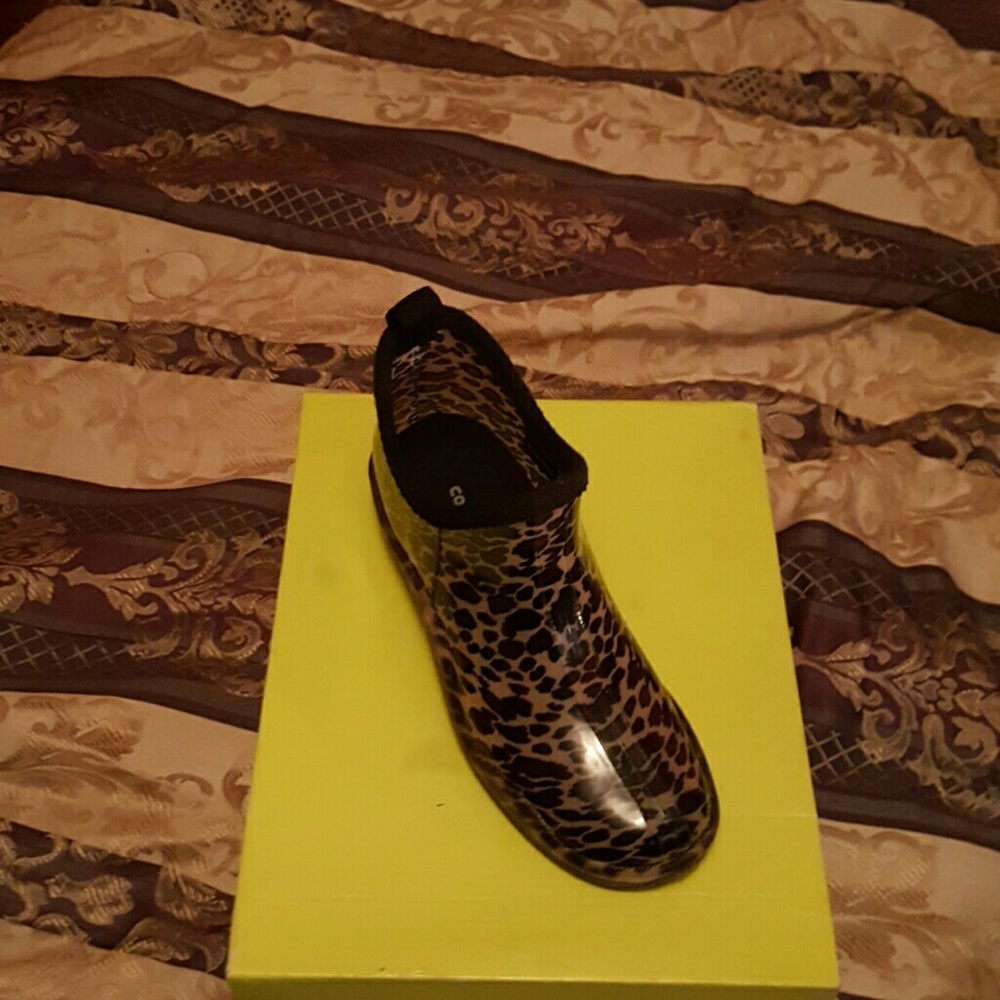 Leopard Rain Boots