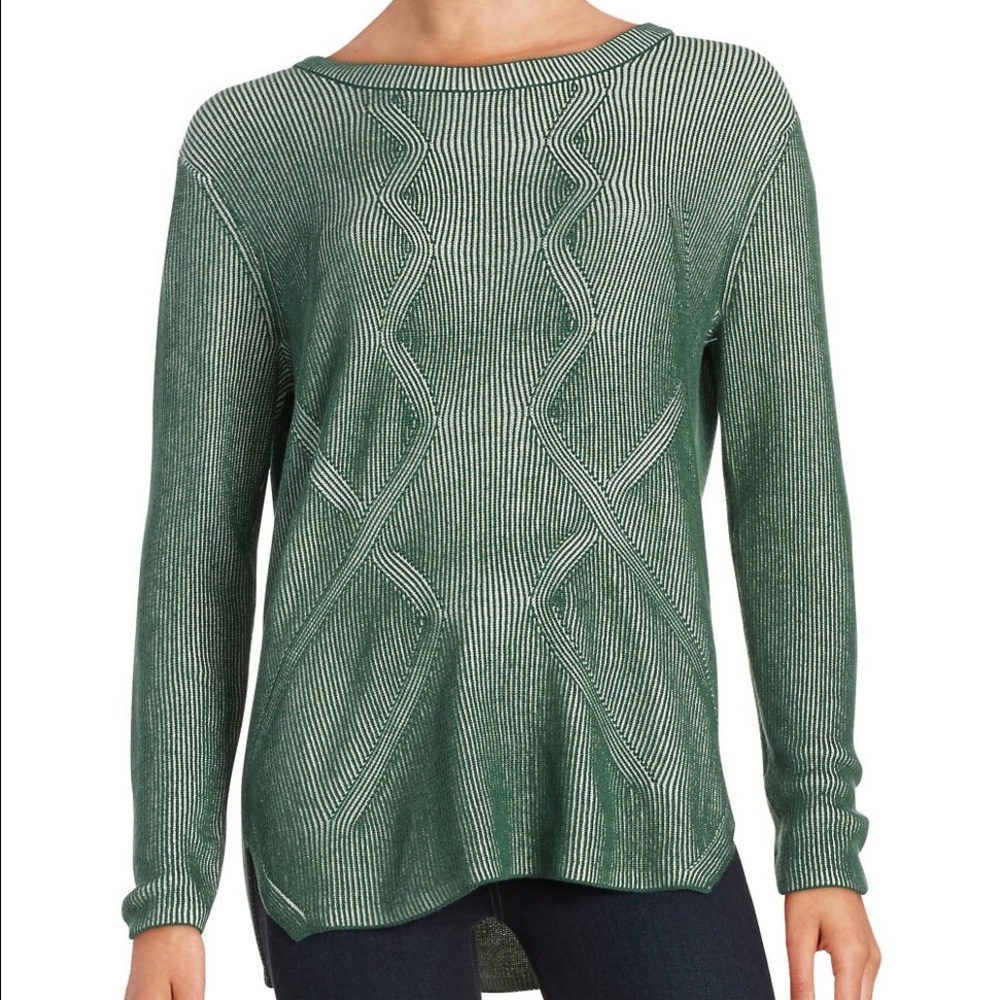 TWO BY VINCE CAMUTO "Pineneedle" Crew Sweater (S)