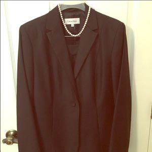 Calvin Klein black pant suit