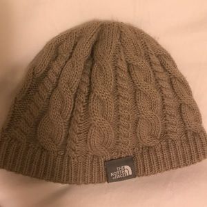 The North Face Winter beanie beige color