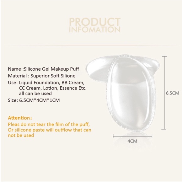 1pcs New soft Silicone gel face Foundation - Picture 4 of 4