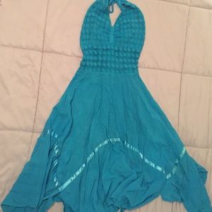 Turquoise beach dress
