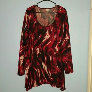 Scoop neck long sleeve blouse*lowest price*