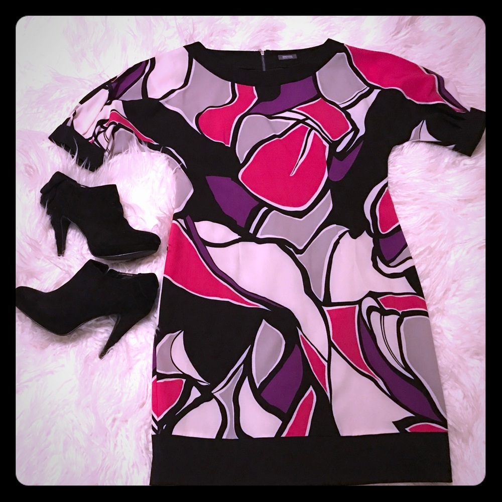 Kenneth Cole Reaction multicolored shift dress