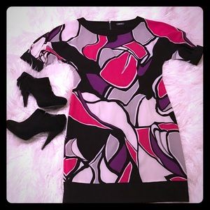 Kenneth Cole Reaction multicolored shift dress