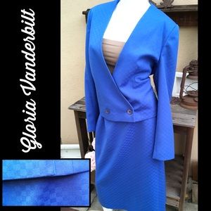 VINTAGE Skirt Suit Double Button G. Vanderbilt