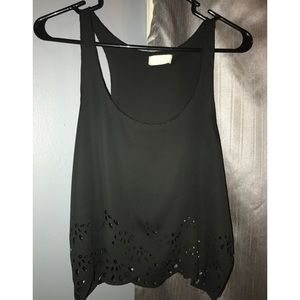 John Galt (Brandy Melville) black sheer tank