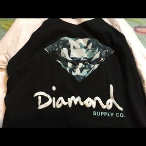 Diamond supply Co 3/4 length shirt