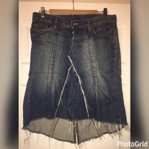 Mid Length Lucky Brand Denim Skirt